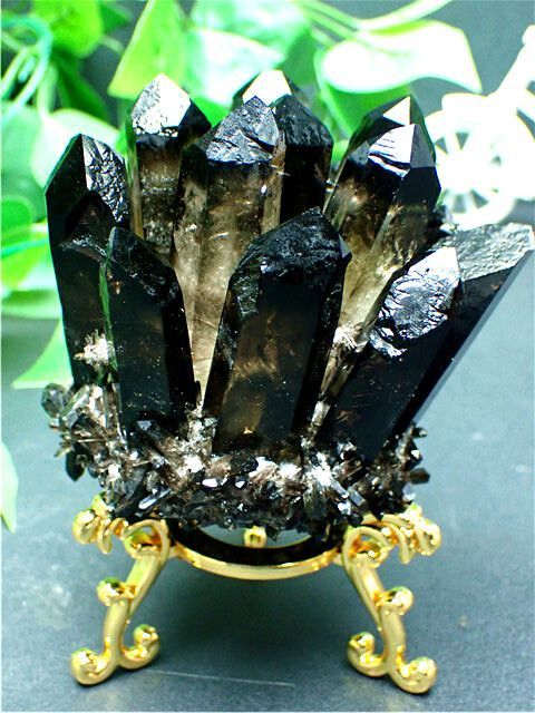 AAA級【魔除け】高透明度天然モリオン黒水晶クラスターB81C6/102C80B AAA級高透明度【魔除け】天然モリオン(黒水晶)クラスターB82C6