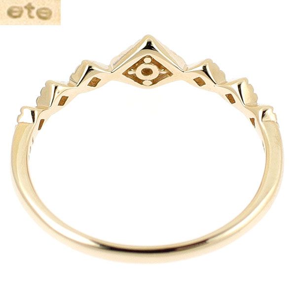 ete エテ ブラウンダイヤ ピンキーリング K10YG 5号 ete（エテ）の