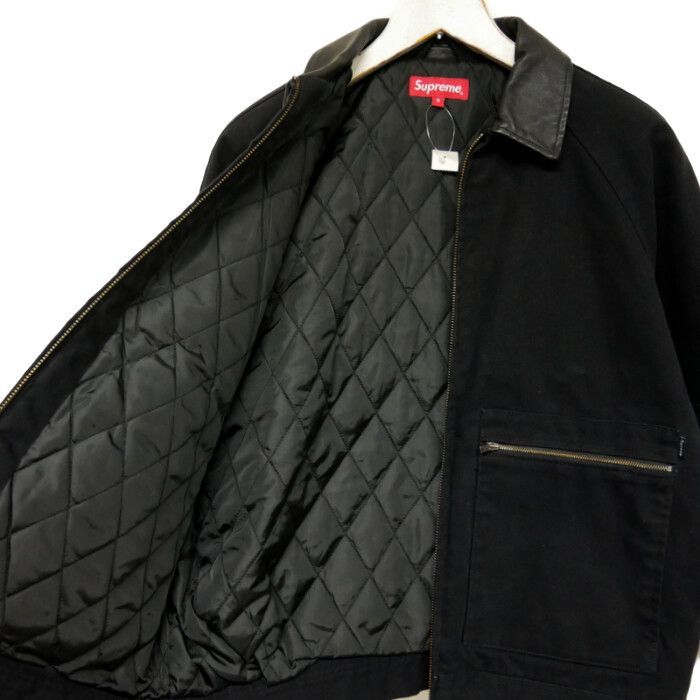 Supreme 国内正規 20AW 20FW Leather Collar Work Jacket レザー