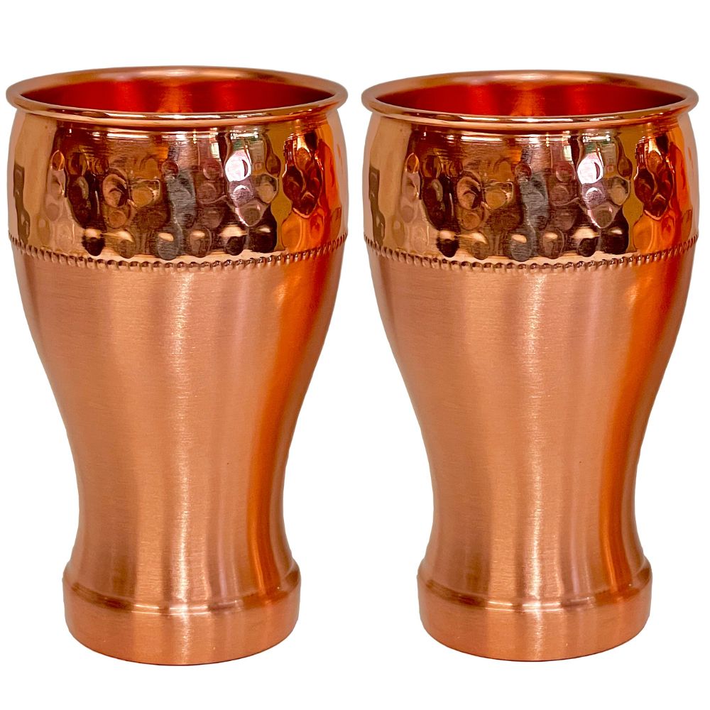 純銅カップ4個セット 美味しい水 ビアジョッキ アーユルヴェーダ 殺菌効果