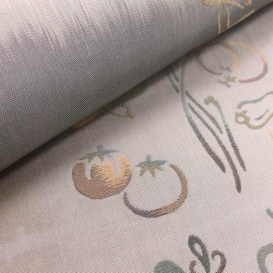 袋帯 市松模様 花紋 花菱 菊菱 金糸 銀糸 着物 042a p 【公式通販】