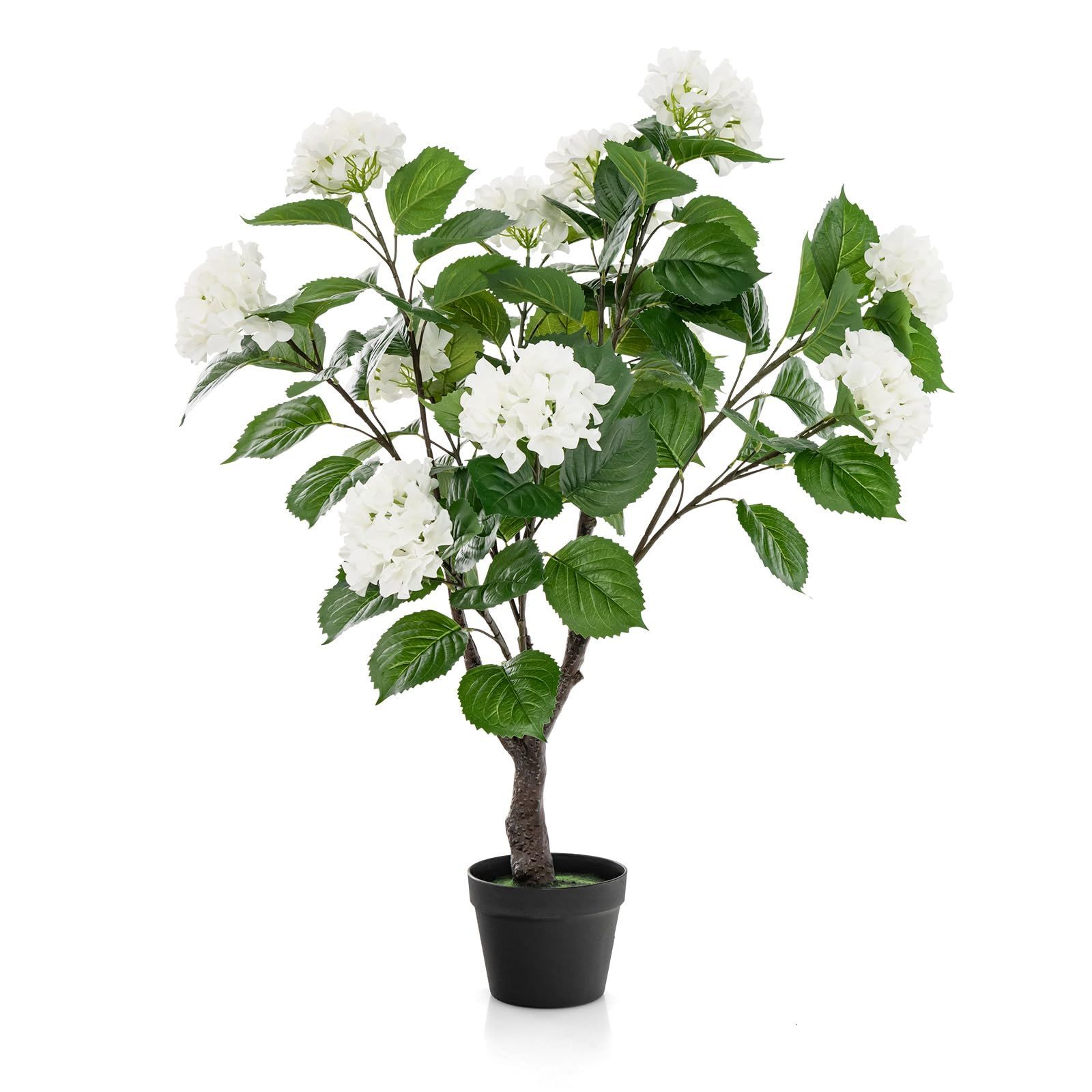 BestBuy 人工観葉植物 アジサイ 高さ110cm フェイクグリーン 水やり不要 肥料不要 枯れない インテリア装飾 造花 おしゃれ フェイクツリー アジサイ