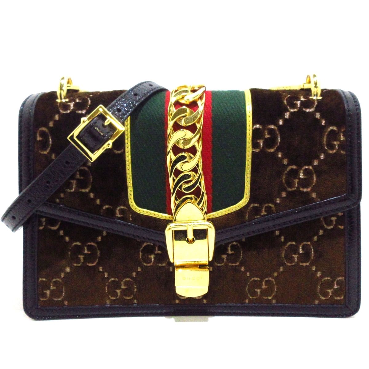 GUCCI(グッチ) ショルダーバッグ レディース シルヴィ 524405 ダーク