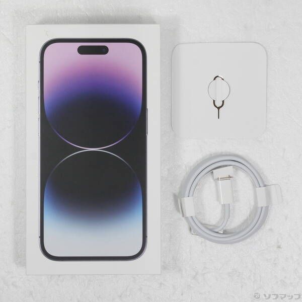 中古品〕 iPhone14 Pro 512GB ディープパープル MQ283J／A SIMフリー