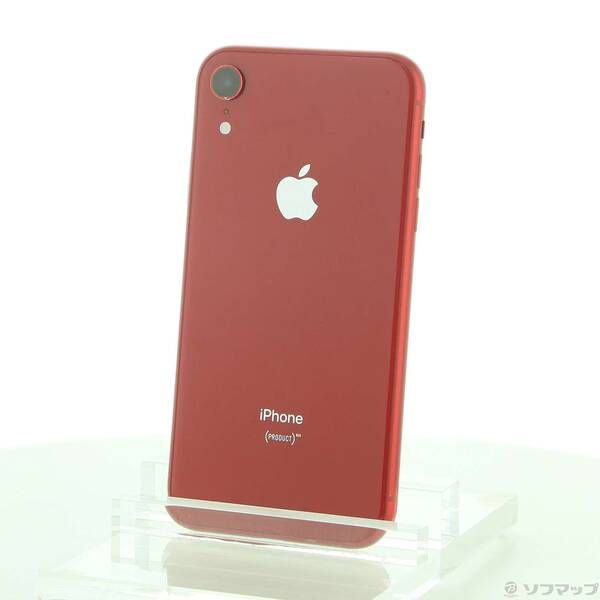 〔品〕 iPhoneXR 64GB プロダクトレッド MT062J／A SIMフリー【258】