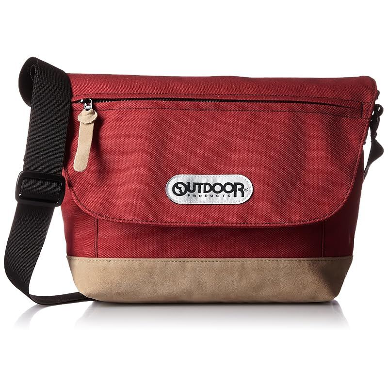 【在庫セール】[アウトドアプロダクツ] ショルダーバッグ クラシック ミニ フラップ ナイロン スウェード合皮 レッド 0