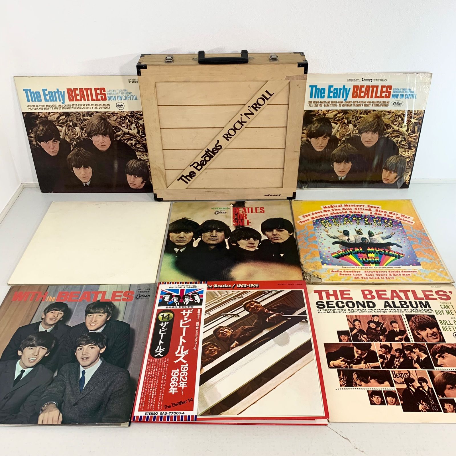 レコード 8枚組 124曲収録 ザ・ビートルズ ボックス ☆超希少☆ビートルズ レコードボックス ケース LP 8枚セット