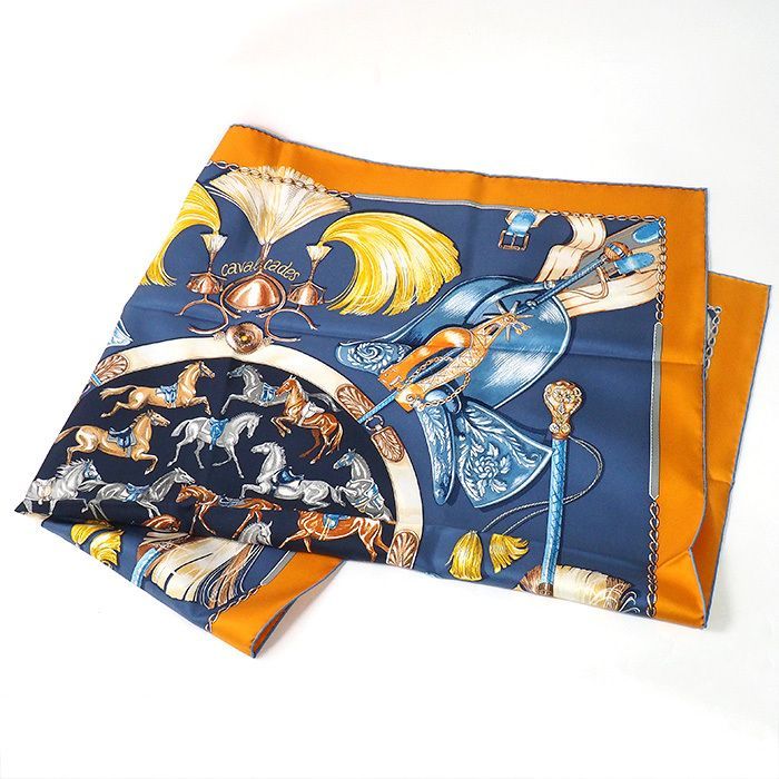 エルメス HERMES カレ90 CAVAL CADES 騎馬行進 スカーフ 2022年秋冬