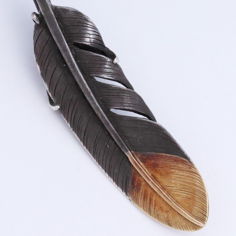 TARO WASHIMI 廃盤 先金フェザーペンダント 右向き L シルバー - メルカリ