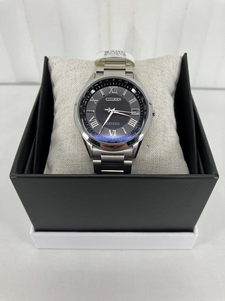 s24t-0449m【中古】CITIZEN エクシード エコ・ドライブ 電波時計 CB1110-61E 未使用