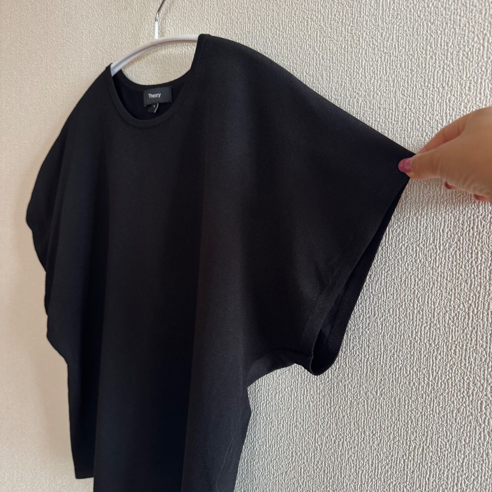セオリー WOOSTER CREPE KNIT BAT WING TOP J Theory - セオリー WOOSTER CREPE KNIT BAT WING TOP Jの通販 by