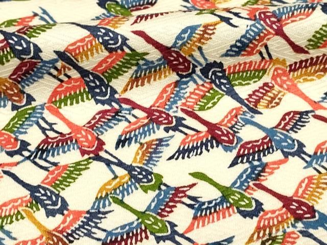 平和屋着物○上質な小紋 亀甲花文 正絹 逸品 DAAV6663ps