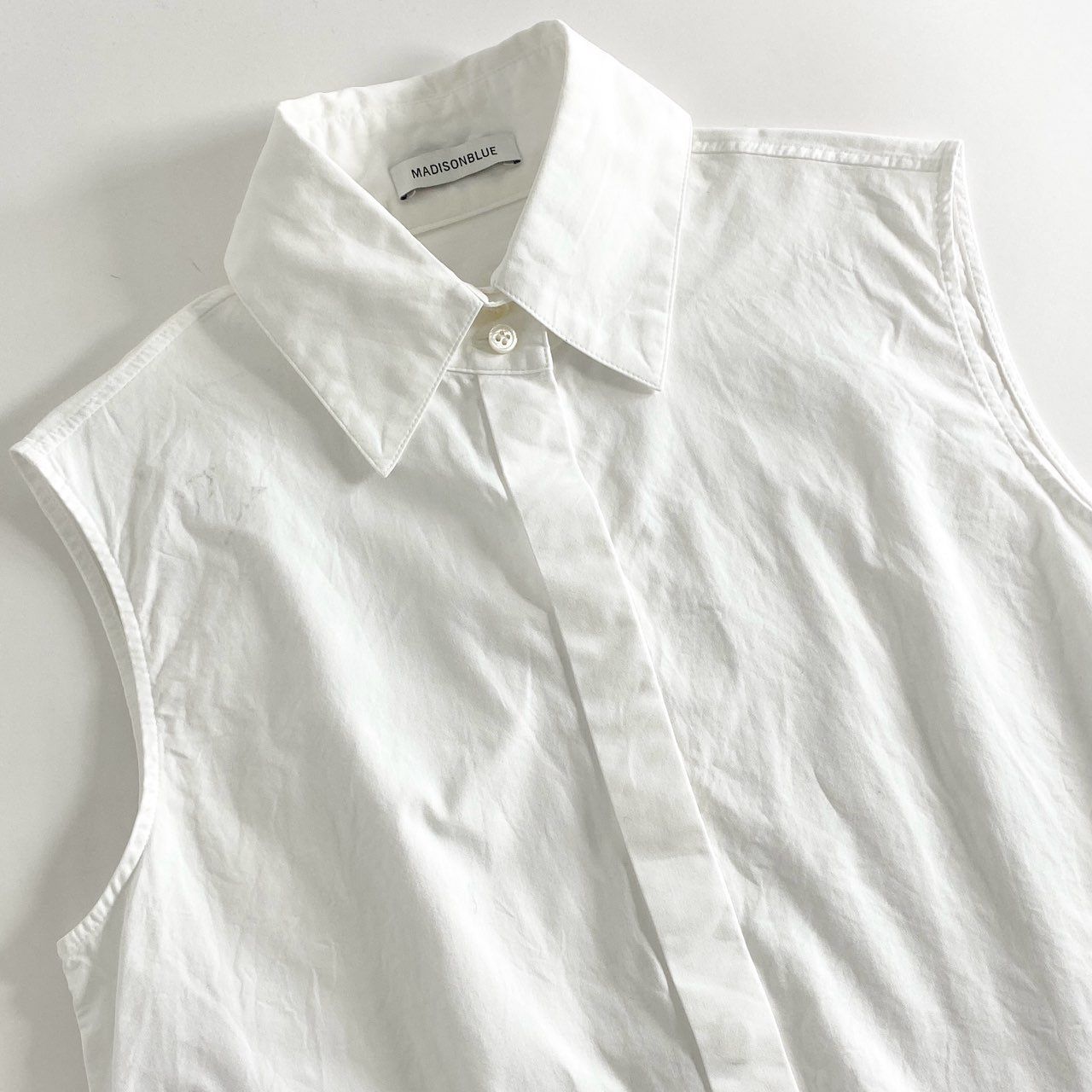 25c6 MADISONBLUE マディソンブルー 日本製 SLEEVELESS TIE BL L.OX 