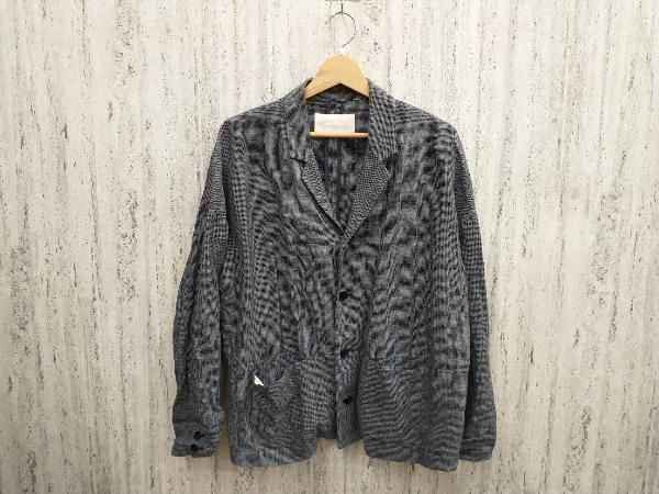 nest robe ネストローブ テーラードジャケット 麻 チェック柄 グレー F