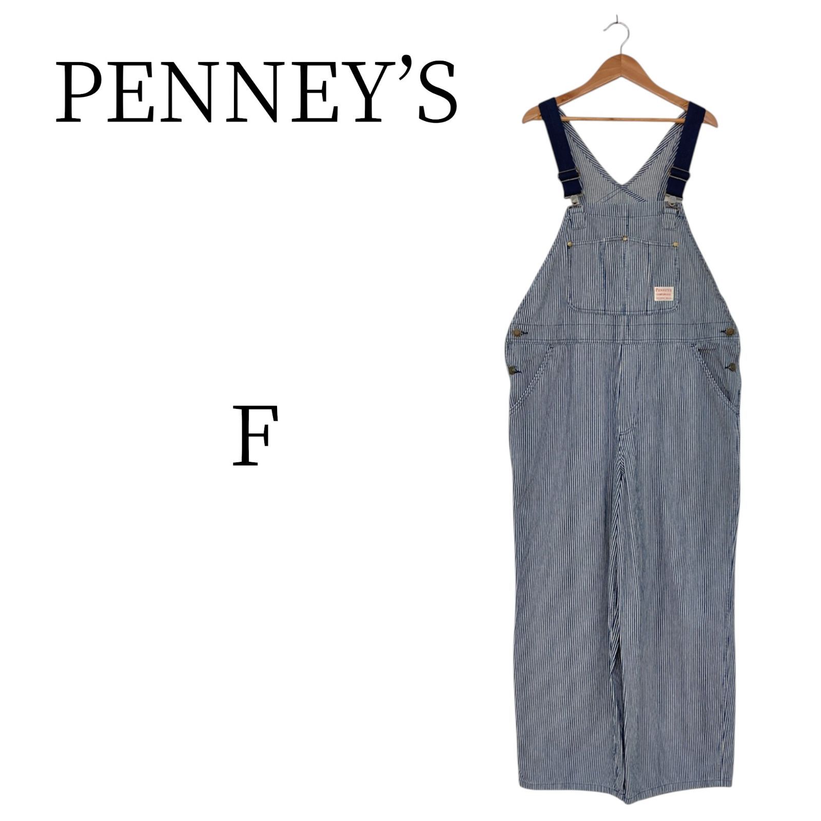 PENNEY’S 縦ストライプ オーバーオール SIZE