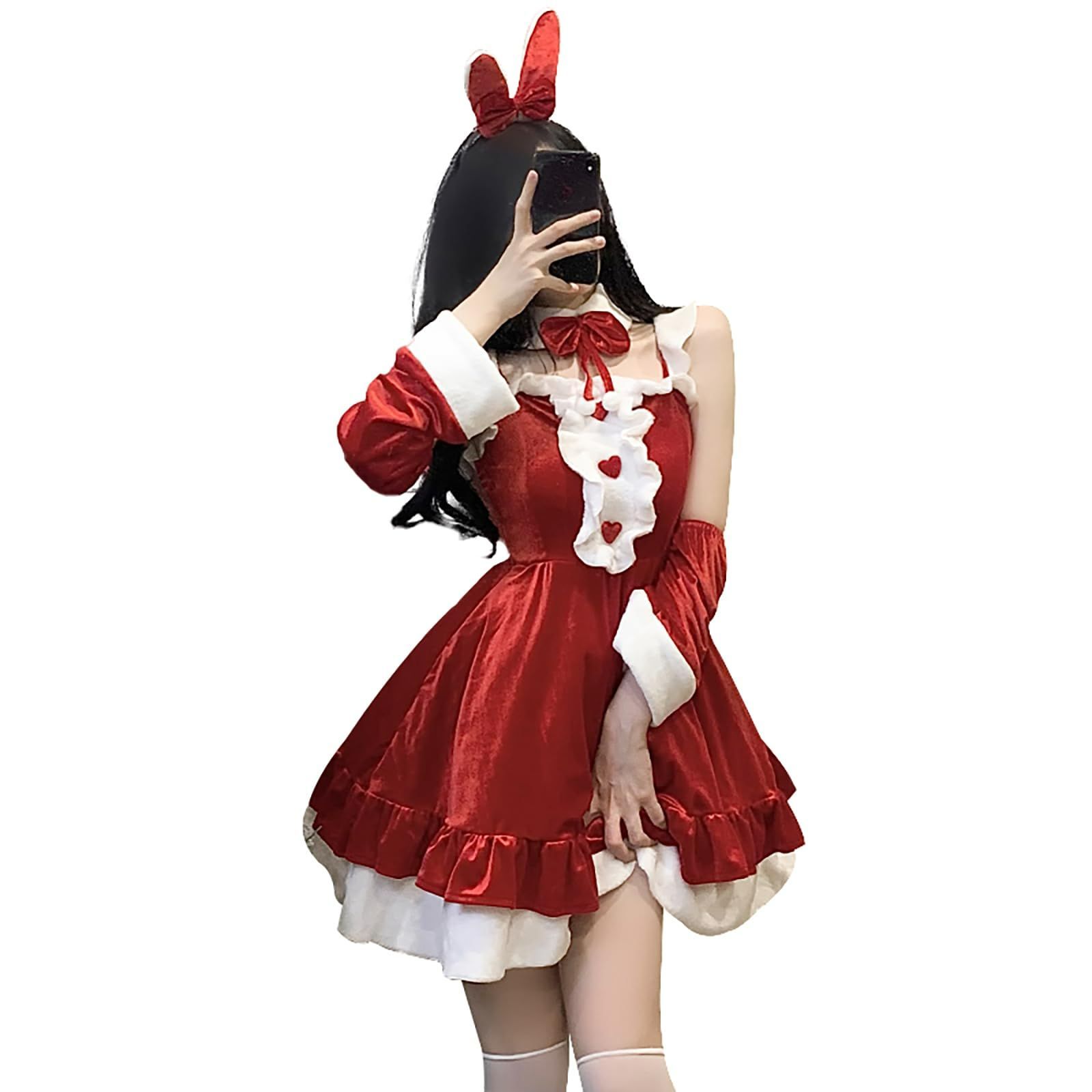 サンタ 衣装 衣装 クリスマス サンタ 衣装 コスプレ 大きいサイズ コスプレ 演出服 コスプレ イベント バニーガール パーティー セクシー 舞台  サンタクロース 新年会 可愛い【豪華5点セット】クリスマス 文化祭 サンタコス フリーサイズ [Dtekeac - メルカリ サンタ ... 【新着商品】[Dtekeac] サンタ コスプレ サンタコス 可愛い【豪華5点セ