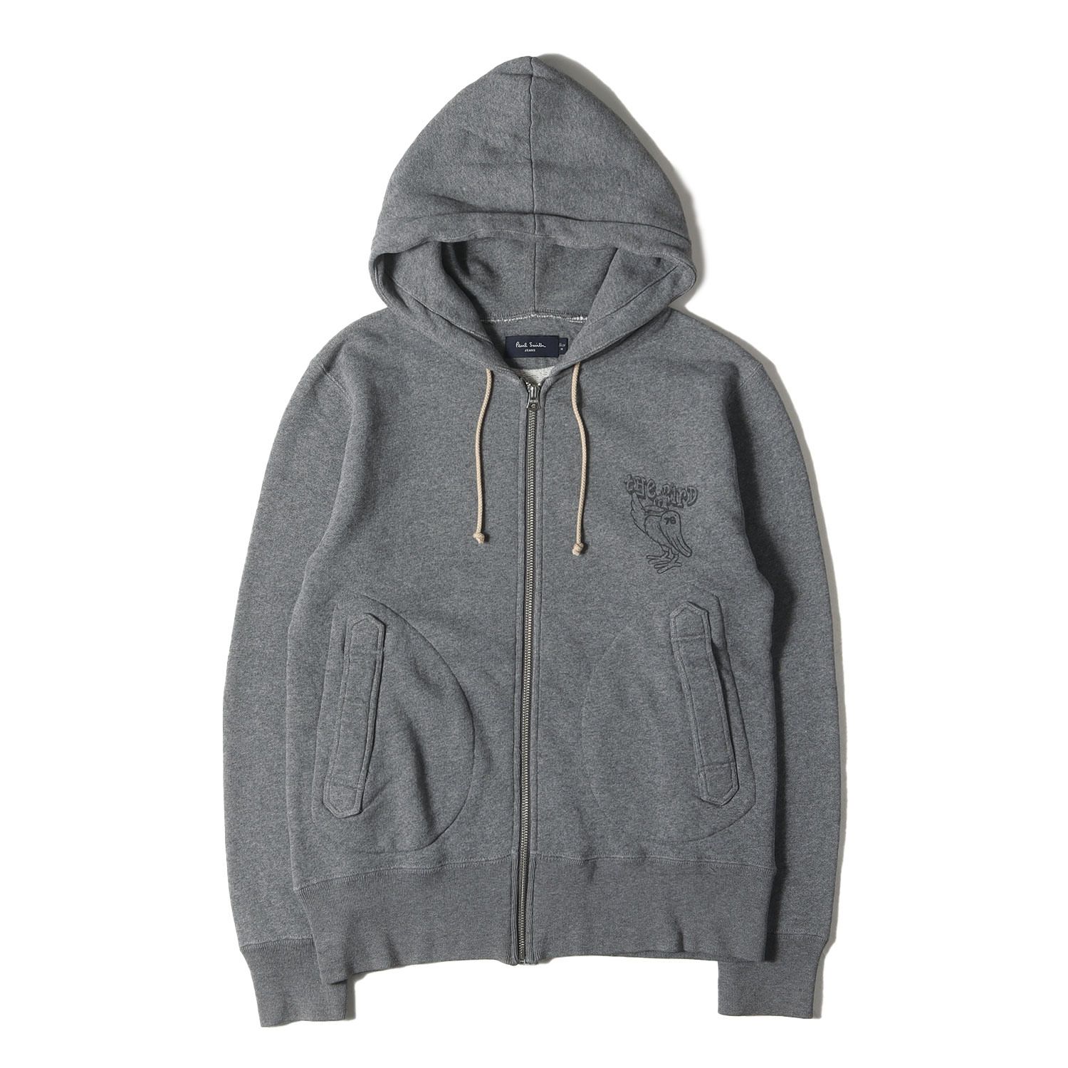 Paul PaulSmith ポールスミス リバーシブル パーカー XL 紺 灰 グレー 