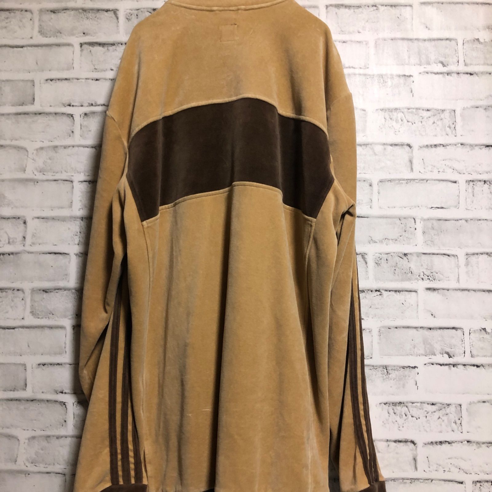 希少デザインXXL⭐️90s adidas ベロアトラックジャケット