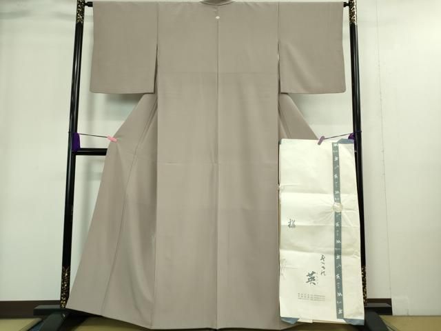平和屋着物 上 洗える最 着物 英 はなぶさ謹製 色無地 薄柿色 たとう紙付き DZAA9363kh5