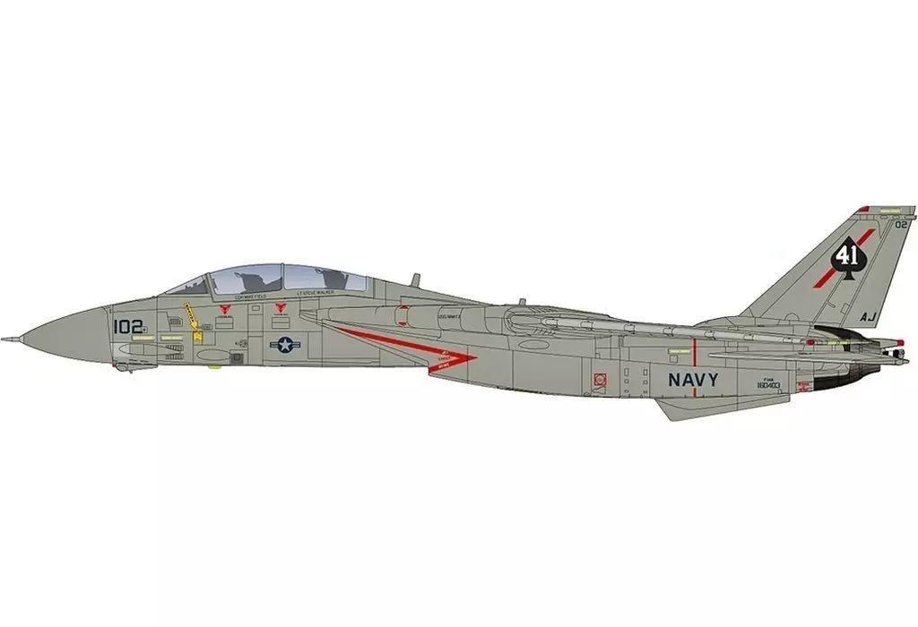 ミニカー 1|72 F-14A トムキャット 第41戦闘攻撃飛行隊 ”スホーイ キラー 1981” HA5256