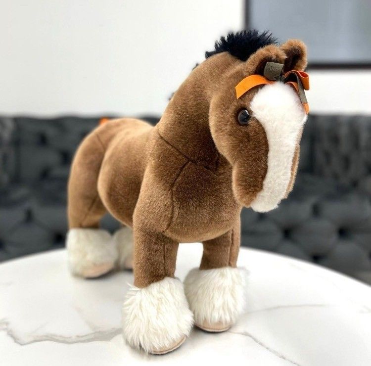 美品☆ エルメス エルミーGM ぬいぐるみ ブラウン 馬 レア - メルカリ