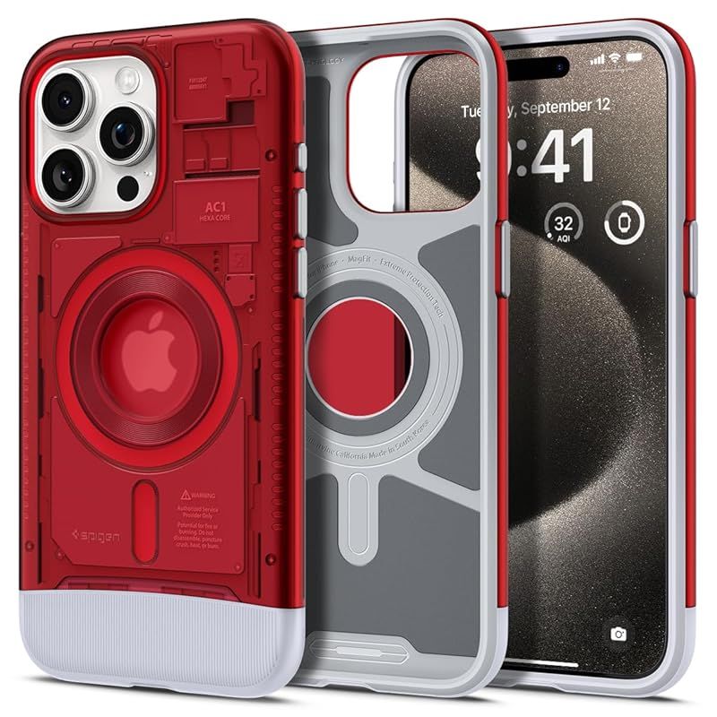 Spigen iPhone 15 Pro ケース MagSafe 耐衝撃 米軍MIL規格取得
