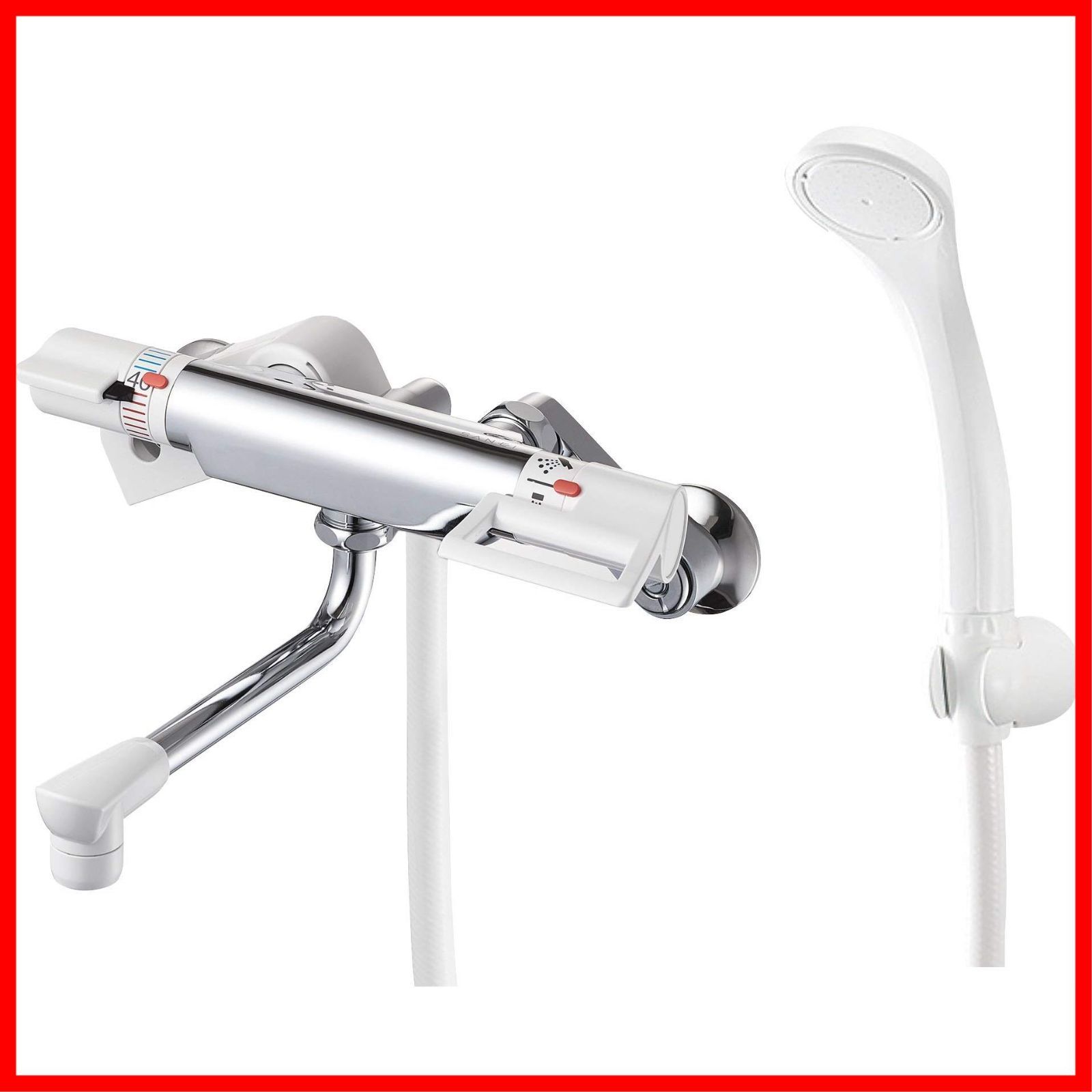 SANEI 浴室用 サーモシャワー混合栓 寒冷地仕様 オールメッキ SK18520S9K-13