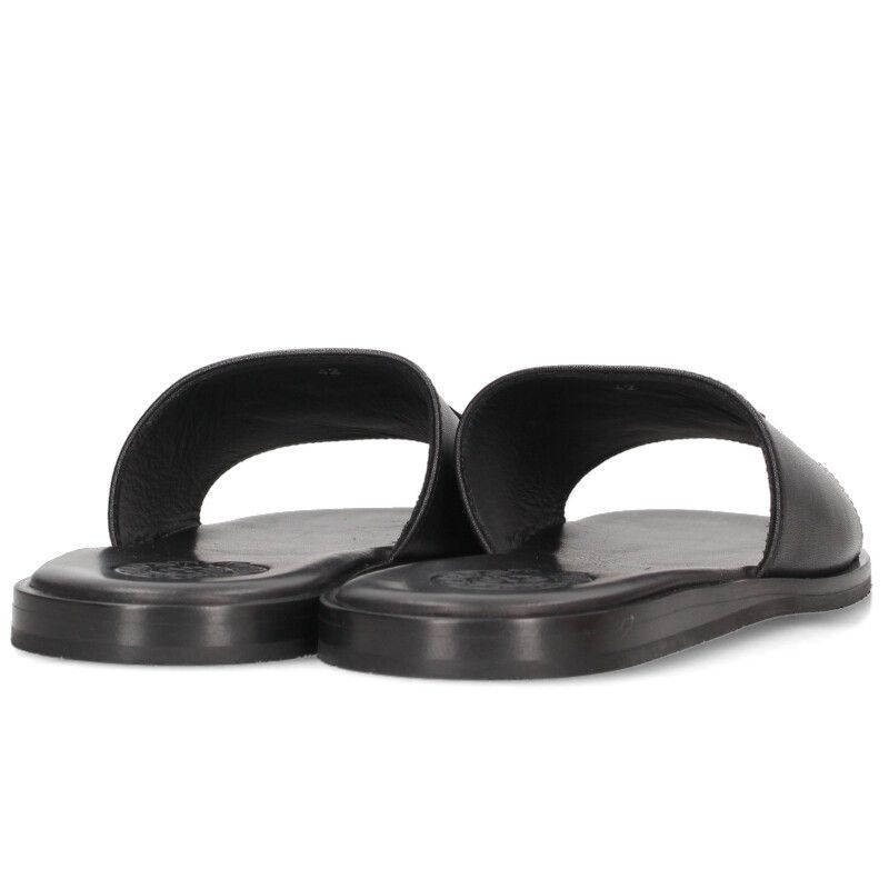 クロムハーツ CH SLIDE LEATHER CHプラスパッチレザーサンダル