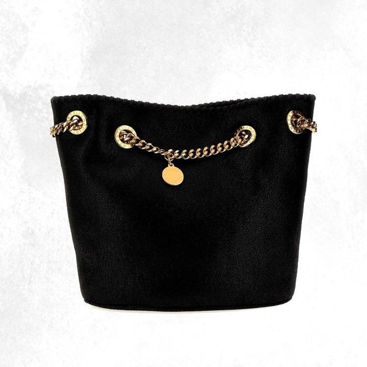 人気！【Stella McCartney】ファラベラ バケットバッグ Women ピッチブラック ファラベラ スタッズ バケットバッグ