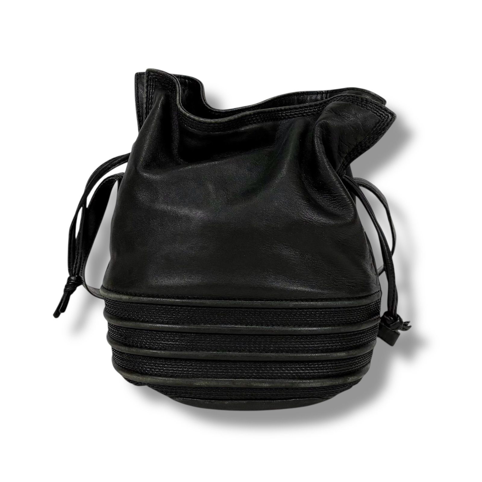 ロエベ LOEWE 巾着型 ミニショルダーバッグ ブラック 黒 ポシェット 