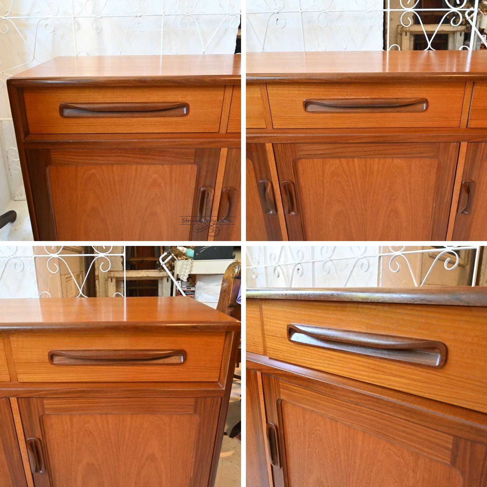 L3705-228 英国ヴィンテージ G-PLAN サイドボード テレビ台 北欧 G-PLANのおしゃれなローボード、北欧スタイルのビンテージテレビ台