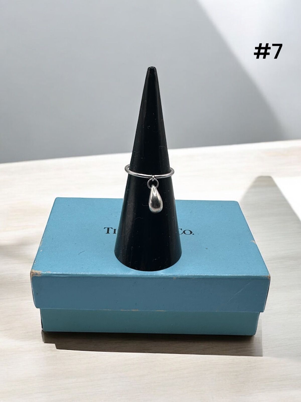 指輪 TIFFANY & Co. #7号 ティファニー tear drop ティアドロップ