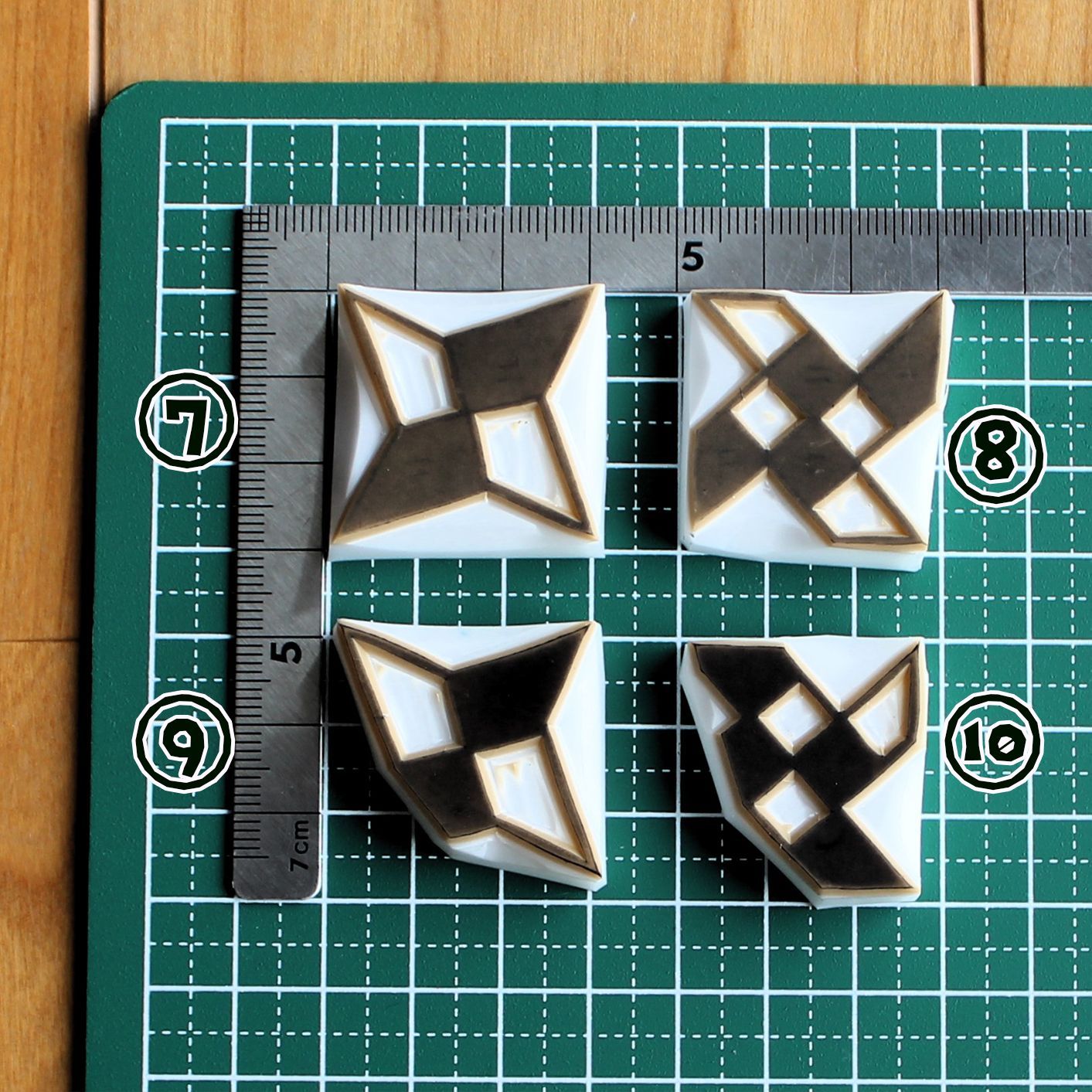 hana＊hana】消しゴムはんこ講師 編み込みトートバッグ 2個セット