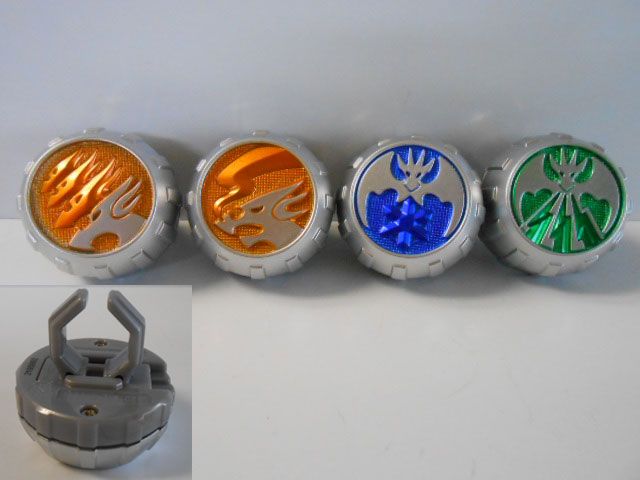 ♯Ile28KT仮面ライダーウィザードリング4全6種 ガシャポン