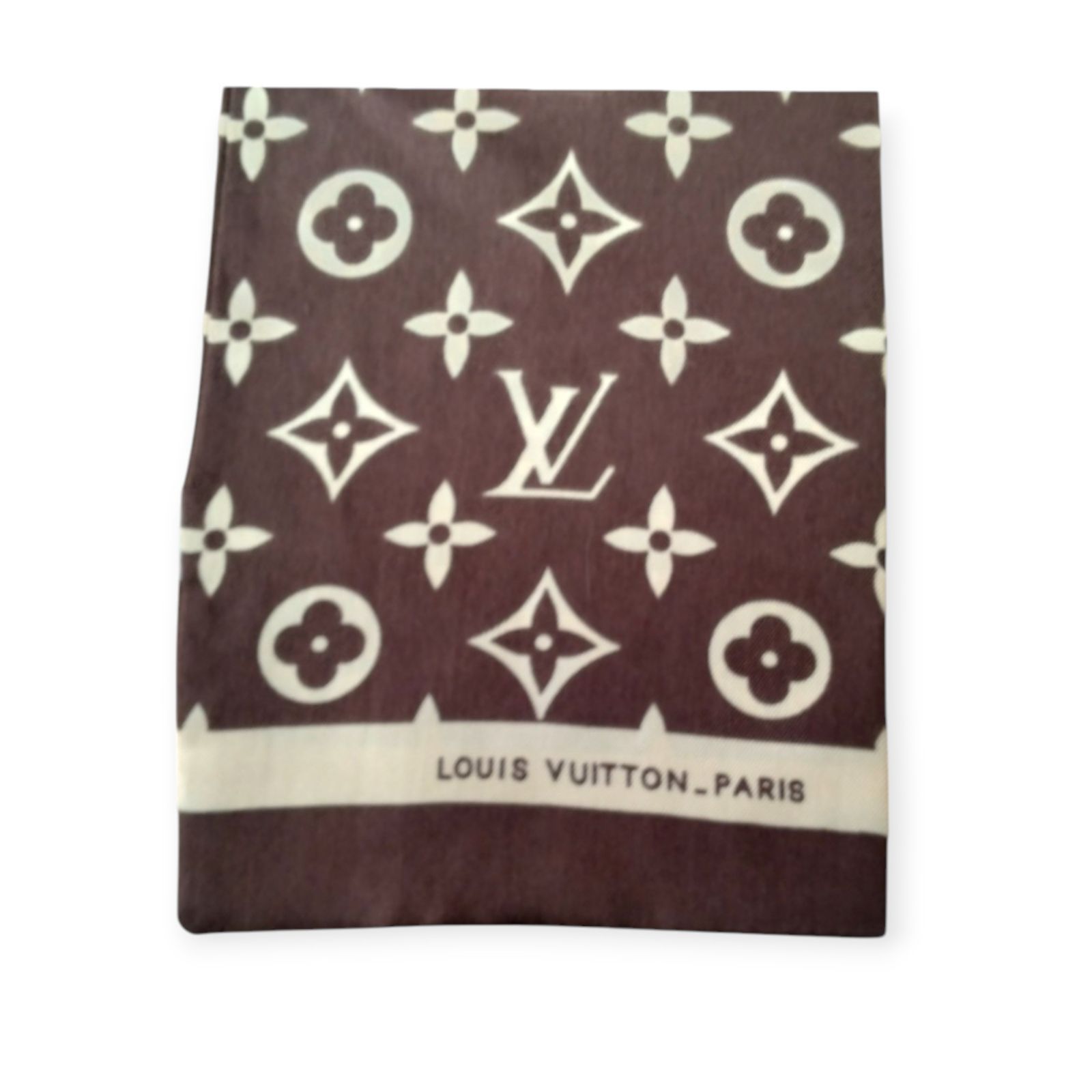ルイヴィトン VUITTON スカーフ タイ バンドー 美品】LOUIS VUITTON バンドー リボンスカーフ タイ ルイ
