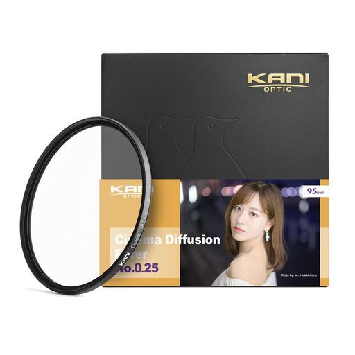KANIシネマディフュージョンフィルターCDFNo.0.25|ブラックミストBlackMistNo.025 95mm