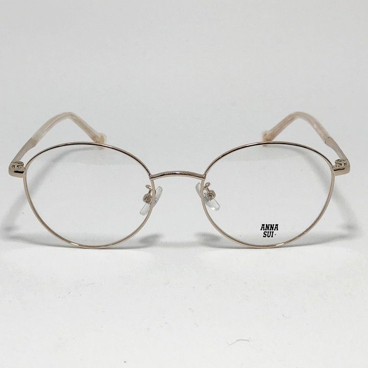 ANNA SUI アナスイ レディース 眼鏡 メガネ フレーム サングラス 60-9019-1 49サイズ度付可 ゴールド