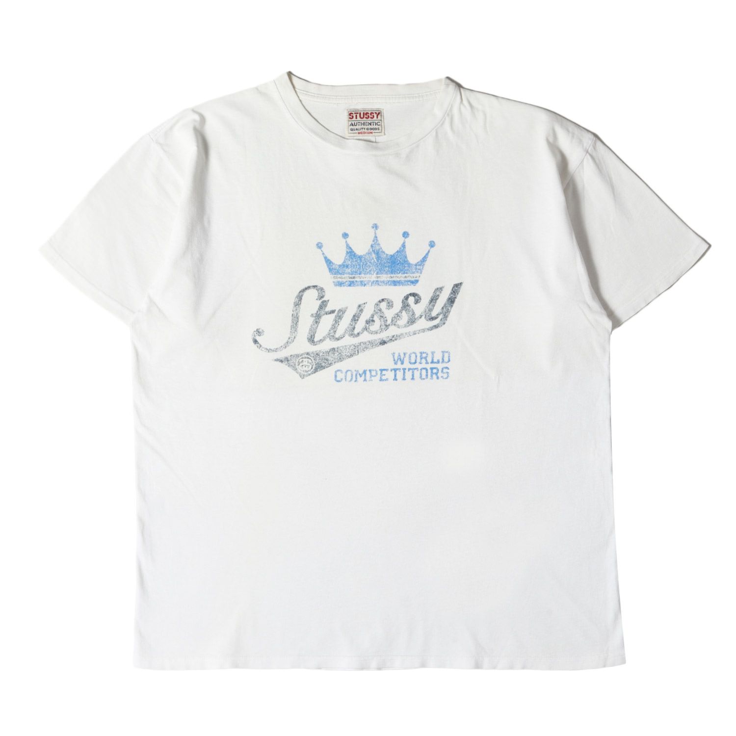 STUSSY ステューシー Tシャツ サイズ:M / 90s OLD STUSSY 白タグ 