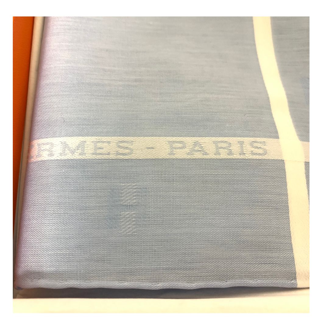 未使用品】 エルメス HERMES ハンカチーフ ハンカチ Hパッサン