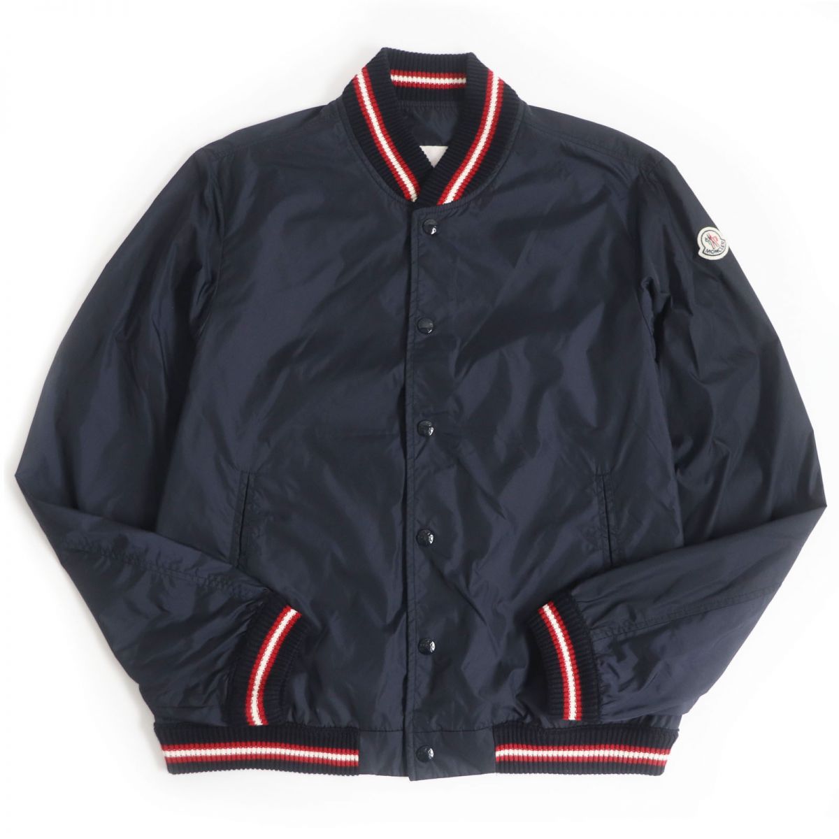 美品□18SS MONCLER/モンクレール DUBOST トリコロール ロゴワッペン  