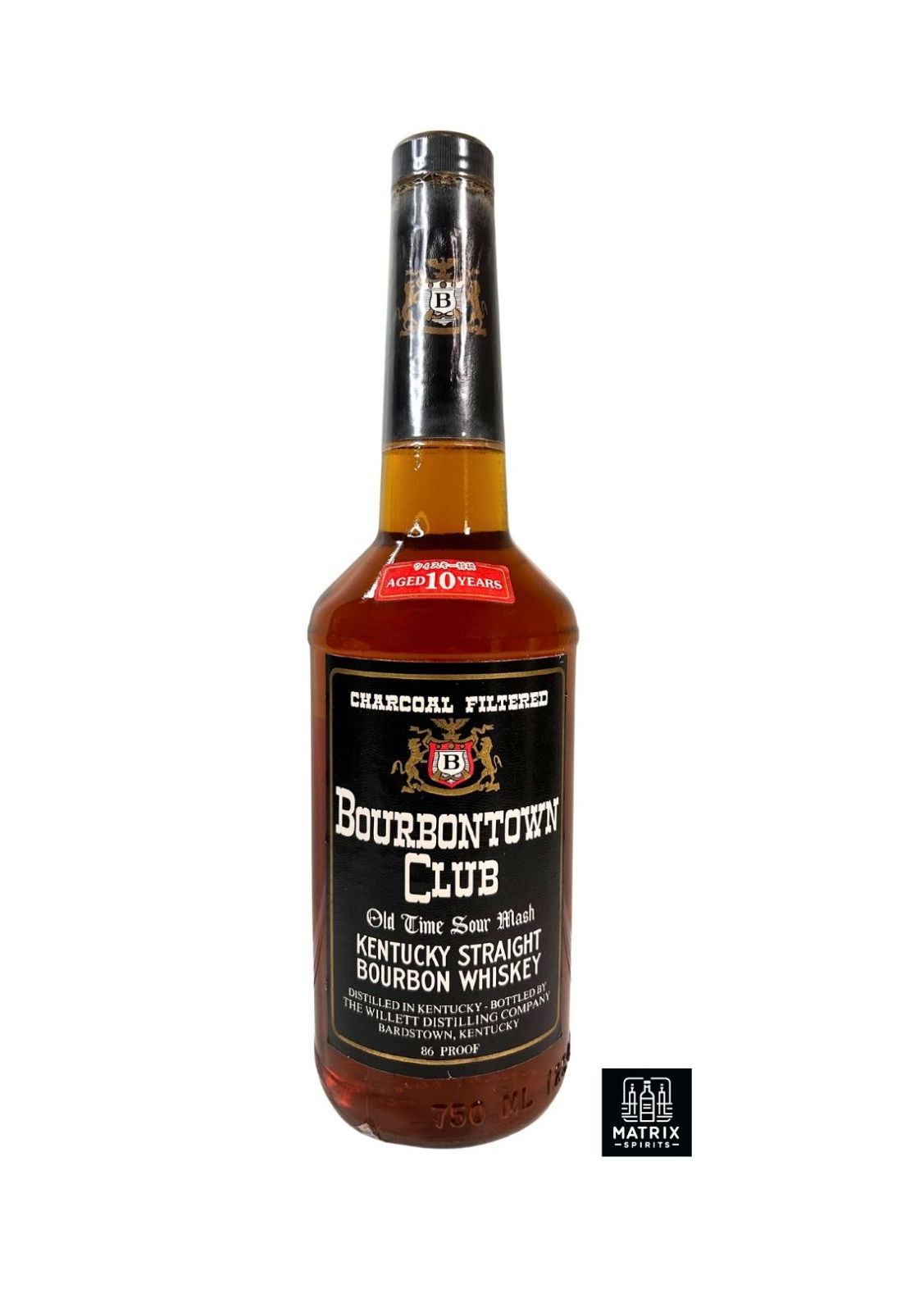Bourbontown Club 10年熟成 バーボンウイスキー ○○ 蒸留酒類 ウィスキー バーボン 750ml BOURBONTOWN CLUB 10