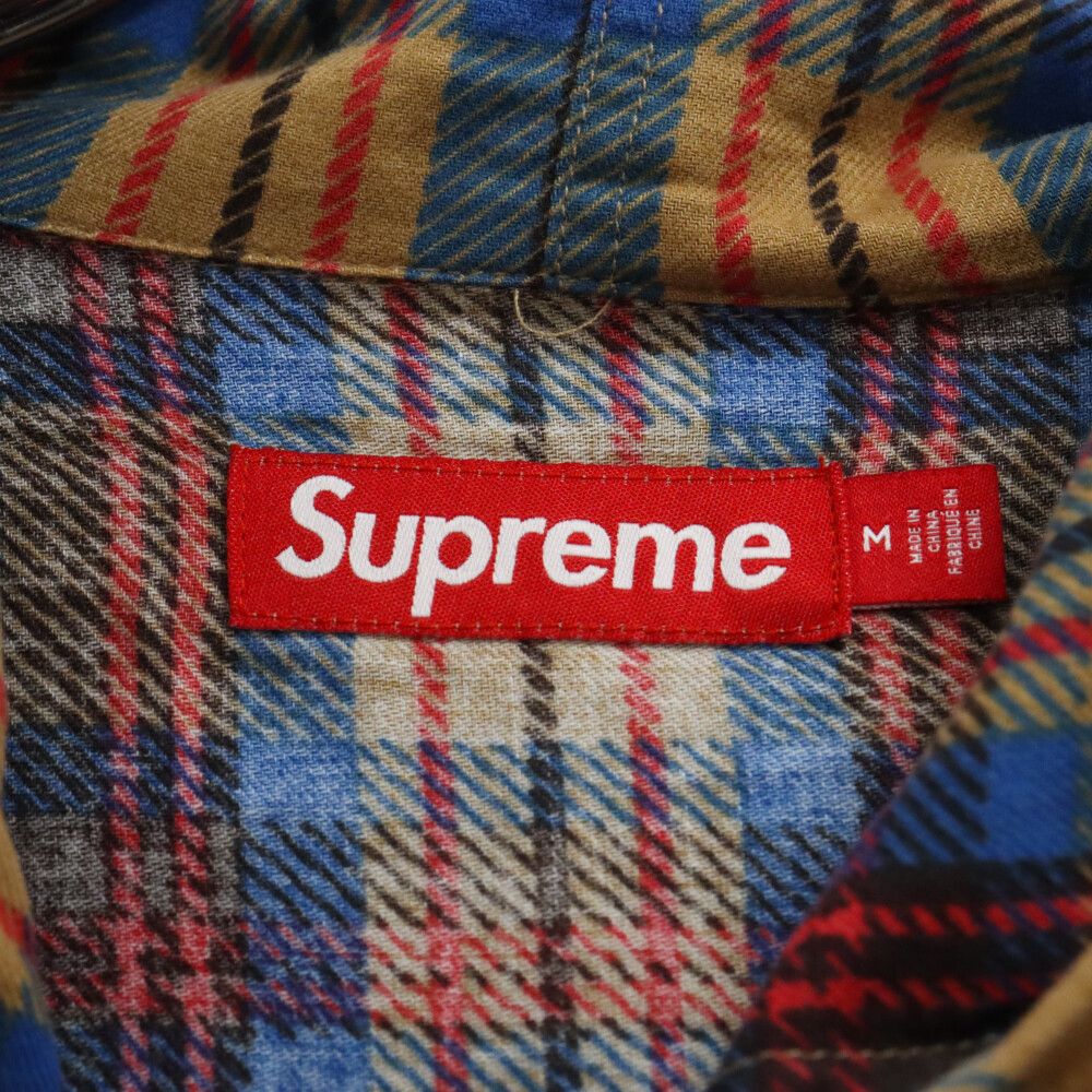 SUPREME (シュプリーム) 24SS Printed Hooded Flannel Shirt