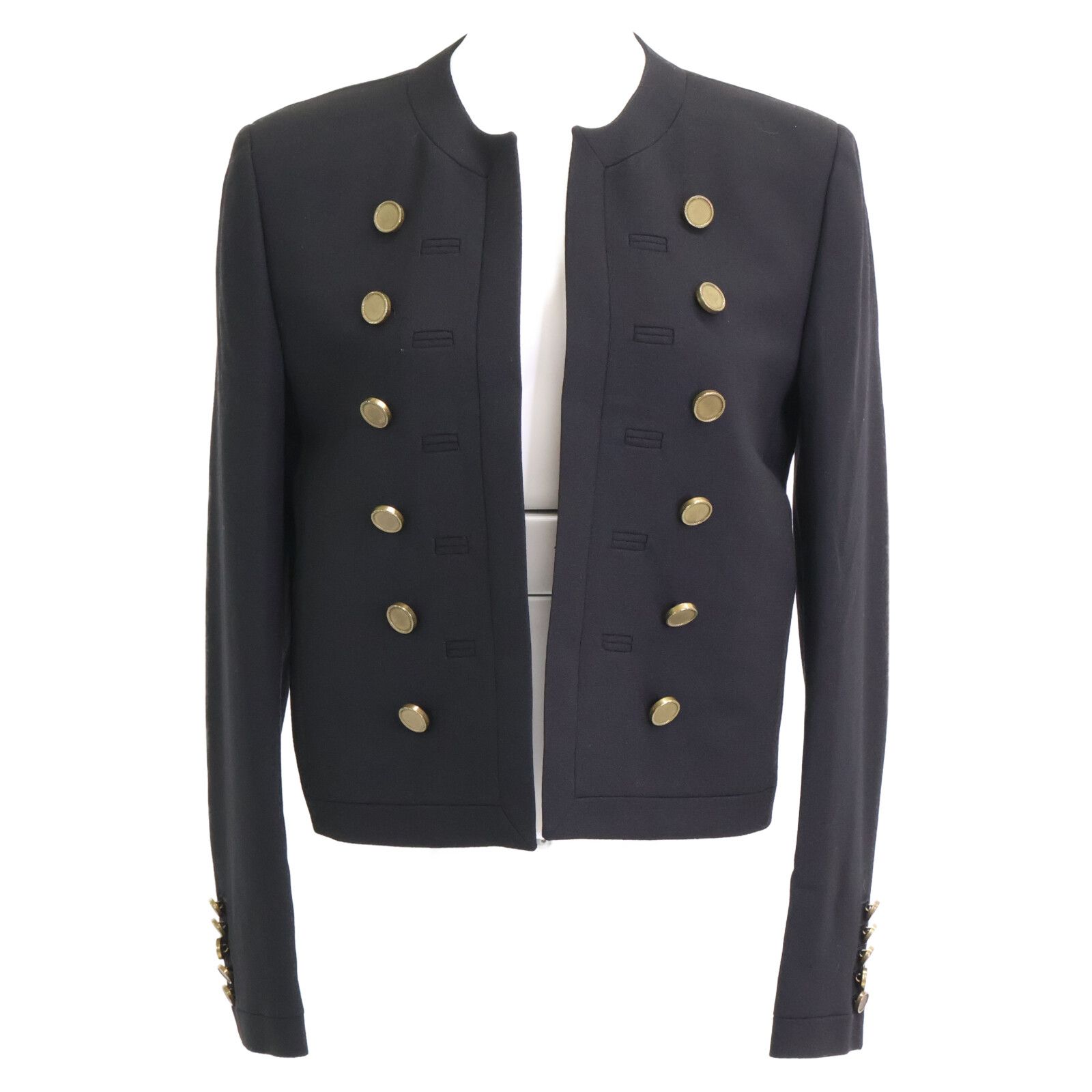 SAINT LAURENT PARIS サンローランパリ 正規 321520 エディ期 金ボタン ナポレオン 38