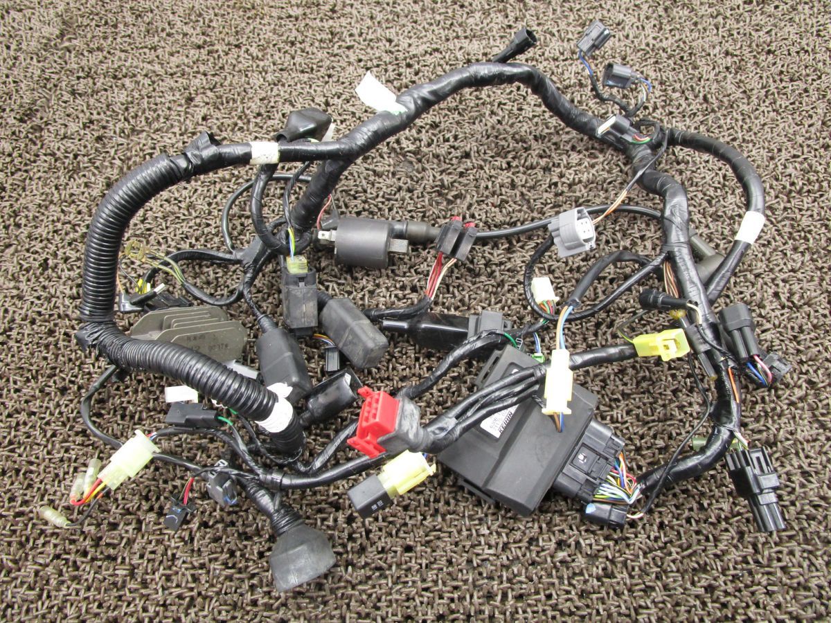 Dトラッカー125 メインハーネス △Z642 CDI レギュレター コイル LX125D カワサキ LX125CE D-TRACKER 動画有 FI インジェクション