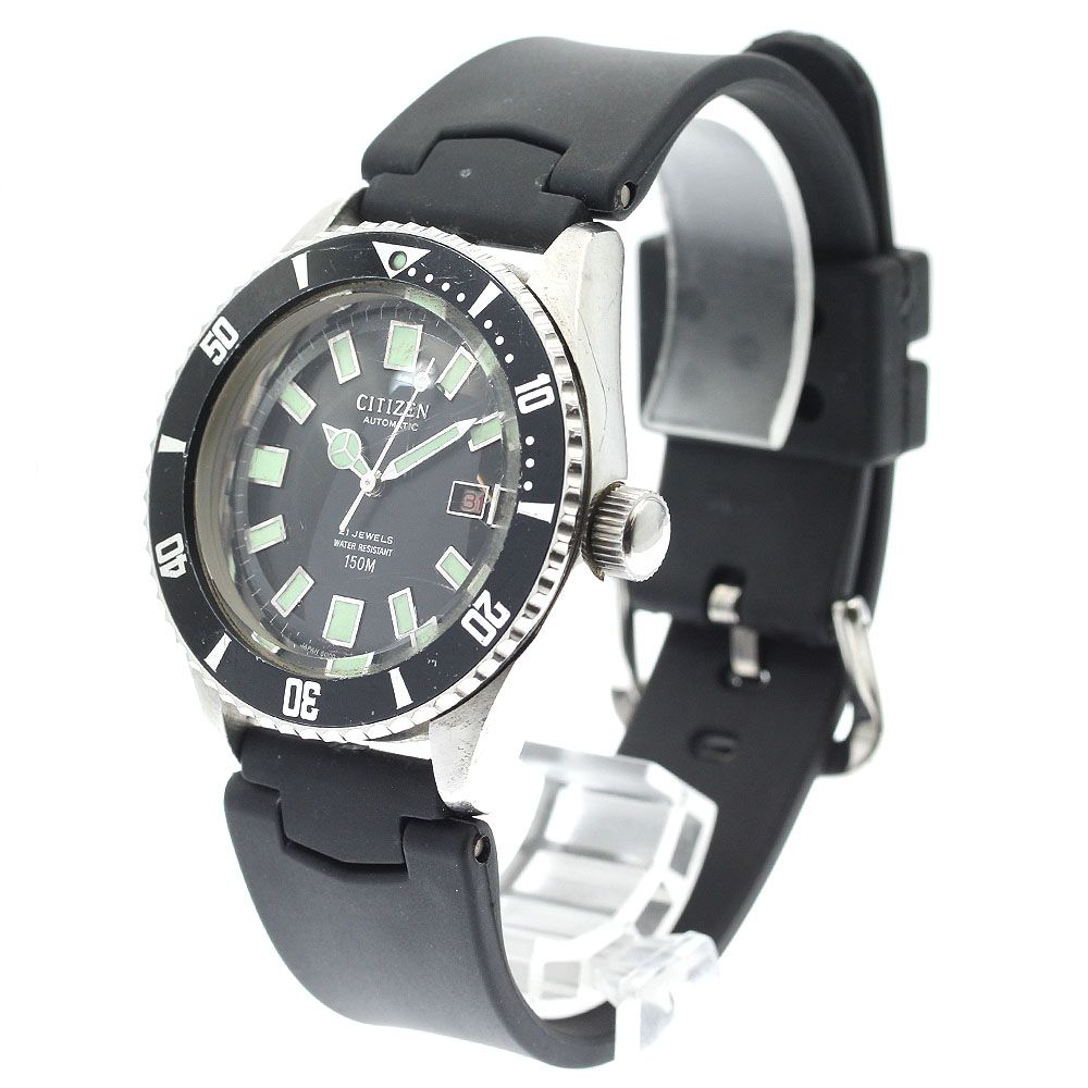 シチズン CITIZEN 4-600851Y チャレンジダイバー 赤カレンダー 自動巻き メンズ_914936