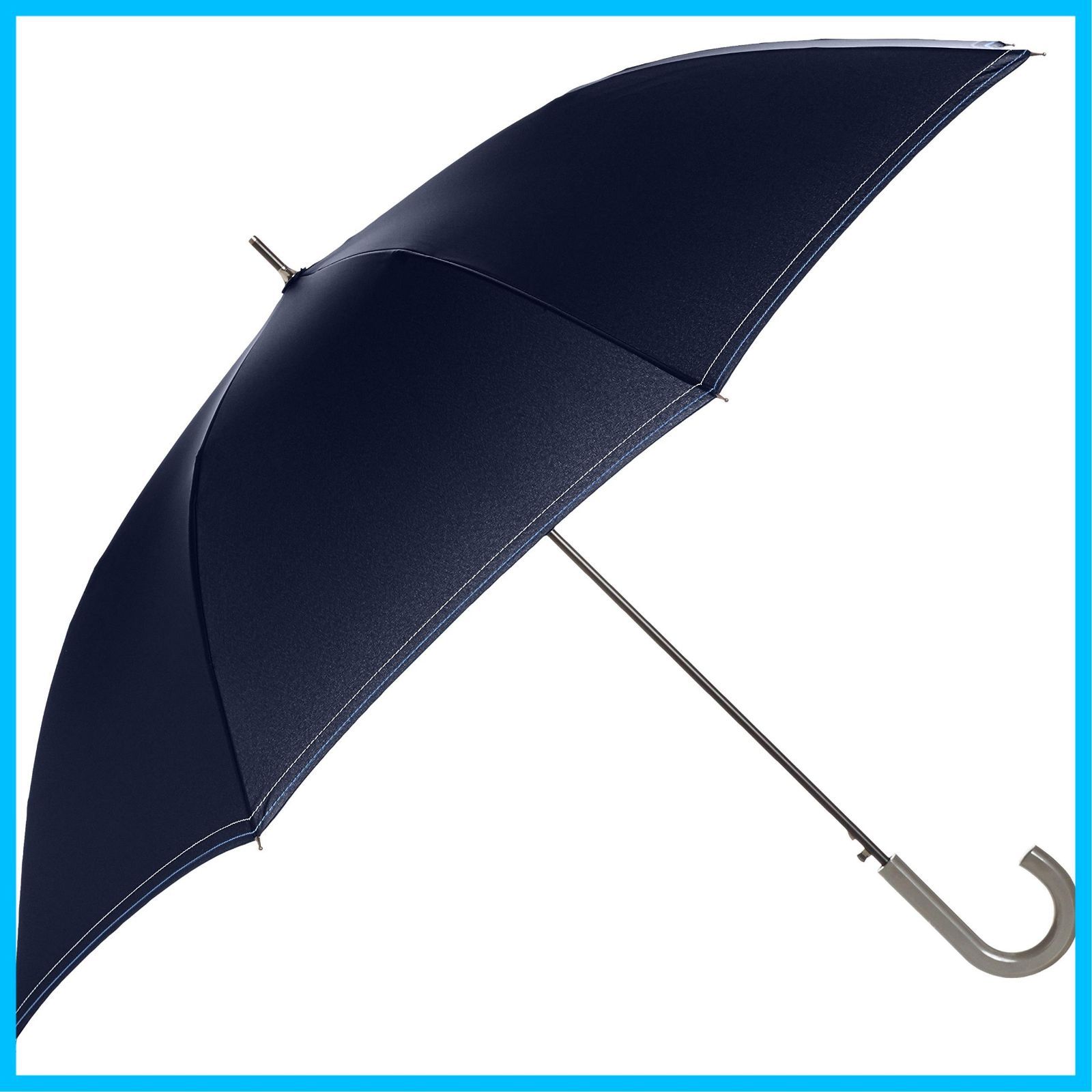 ムーンバット 長傘 紳士 ジャンプ傘 耐風 ステッチ メンズ