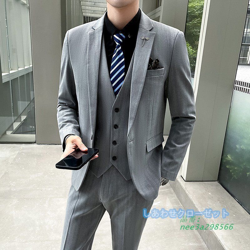 美品PERSON'S FOR MEN セットアップ スーツ 3ピース XL ypfm43002-32.jpg