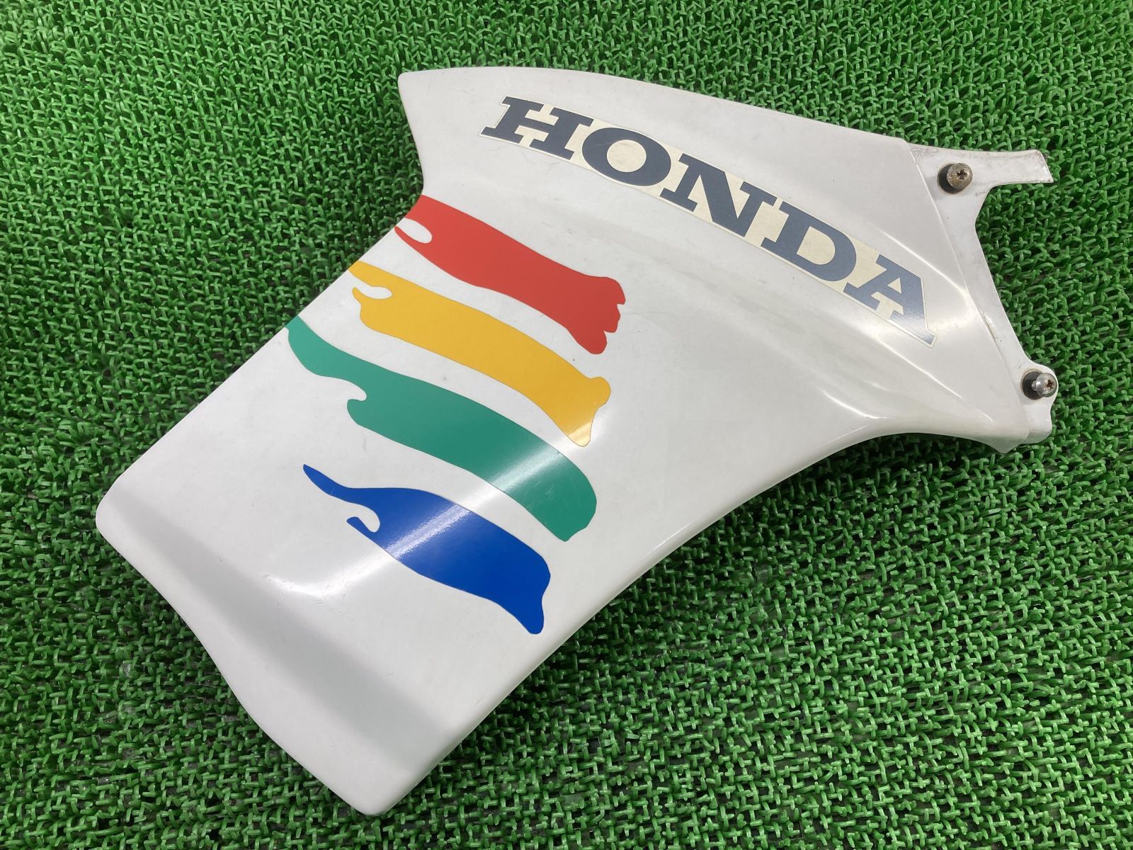 NX125 サイドカウル 右 白 KY7 ホンダ 純正 中古 バイク 部品 JD09 修復素材に 品薄 希少品 車検 Genuine