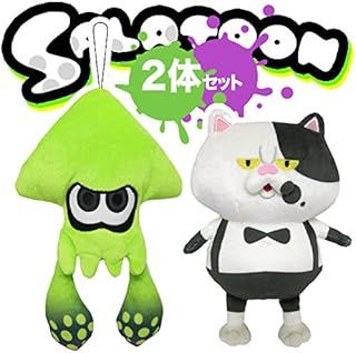 セット品 三英貿易 スプラトゥーン ぬいぐるみ2点セット ジャッジくん イカ