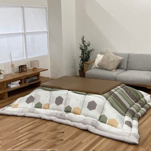 こたつ布団 掛布団 くるみ グリーン 約205×245cm 1152040120203